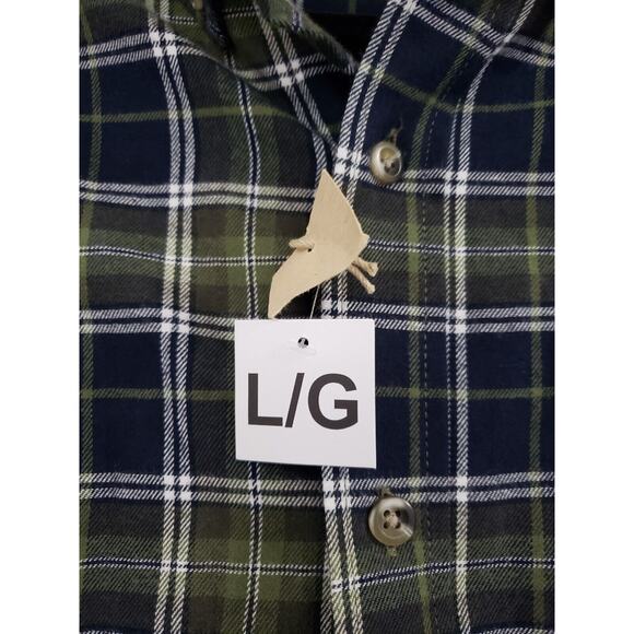 NEW Red Head Flannel Shirt Mens Large Plaid‎ Long Sleeve button up down work - Picture 3 of 5